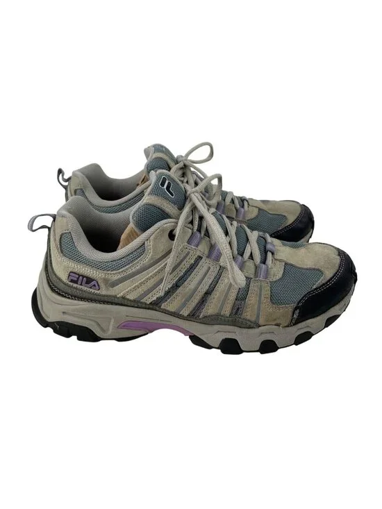 Fila Women’s Size 9.5 Gray Purple Day Hiker Running Athletic Shoes 5SH40283-258 - Picture 3 of 11